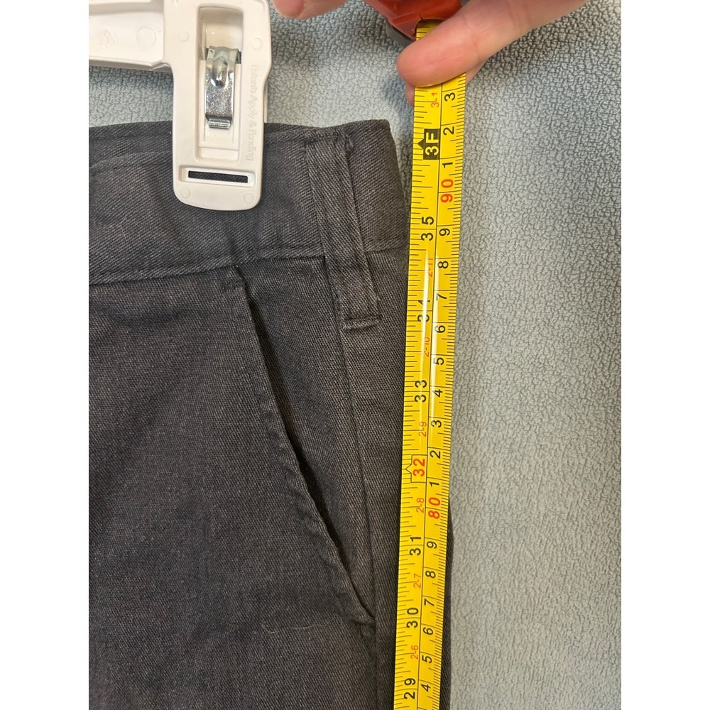 Dickies Kids Straight Leg Chino Pants Dark Gray Adjustable Waist School Uniform - Picture 5 of 6
